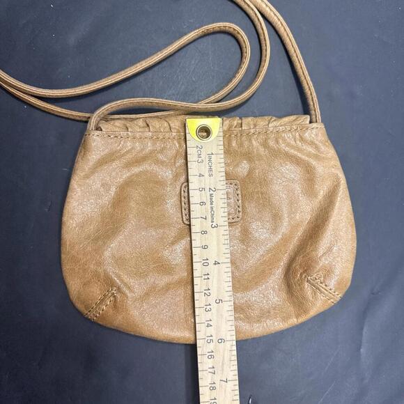 Fossil Boho Brown Leather Crossbody Bag Purse Key Adjustable Vintage Y2K - Picture 2 of 14